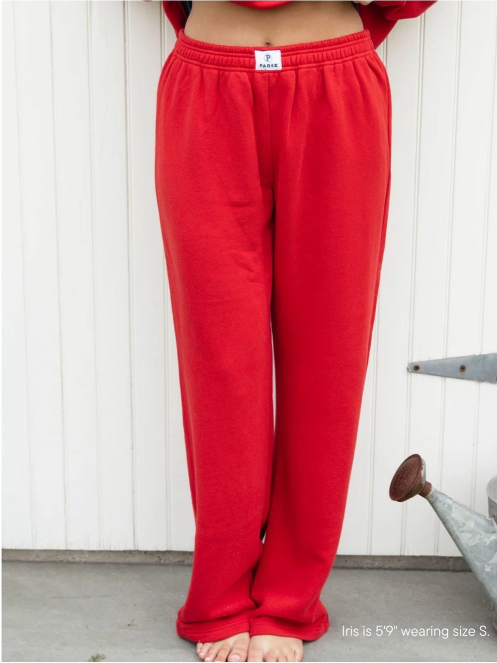 Parke Heritage Boxer Red Sweatpants Joggers Size M